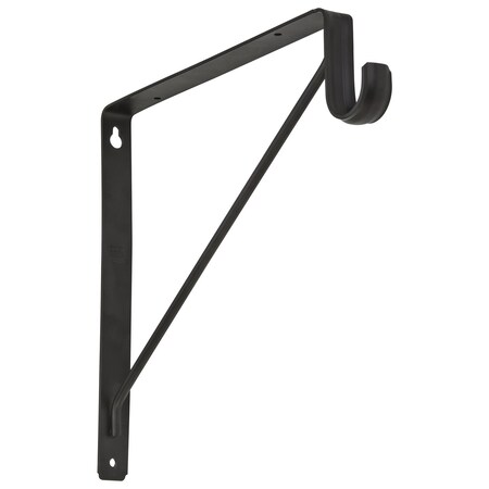 National Hardware National Hardware Bronze Steel Shelf/Rod Bracket 32 Ga. 12-7/16 in. L 125 lb S822-092